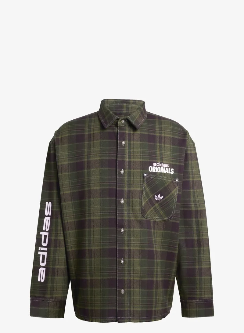adidas Originals ORIGINALS FLANNEL LONG SLEEVE WORK SHIRT